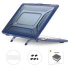 For MacBook Pro 13.3 A1706/A1989/A2159 ENKAY Hat-Prince 3 in 1 Protective Bracket  Case Cover Hard Shell with TPU Keyboard Film / Anti-dust Plugs, Version:EU(Blue) - 1