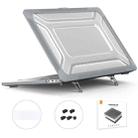 For MacBook Pro 16 A2141 ENKAY Hat-Prince 3 in 1 Protective Bracket  Case Cover Hard Shell with TPU Keyboard Film / Anti-dust Plugs, Version:US(Grey) - 1