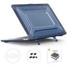 For MacBook Pro 16 A2141 ENKAY Hat-Prince 3 in 1 Protective Bracket  Case Cover Hard Shell with TPU Keyboard Film / Anti-dust Plugs, Version:EU(Blue) - 1