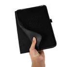 For iPad 10th 10.9 2022 Fabric Leather Tablet Case with Name Card Clip(Grey) - 6