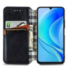 For Huawei Enjoy 50 Cubic Grid Pressed Magnetic Leather Phone Case(Black) - 3