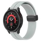 For Huawei Watch 2 20mm Solid Color Magnetic Clasp Silicone Watch Band(Grey) - 1
