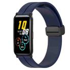For Honor Watch ES 20mm Solid Color Magnetic Clasp Silicone Watch Band(Midnight Blue) - 1