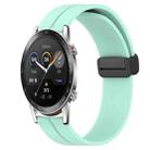 For Honor Magic Watch2 42mm 20mm Solid Color Magnetic Clasp Silicone Watch Band(Teal) - 1