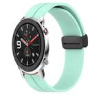 For Amazfit GTR 42mm 20mm Solid Color Magnetic Clasp Silicone Watch Band(Teal) - 1