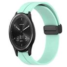 For Garmin Vivomove Sport 20mm Solid Color Magnetic Clasp Silicone Watch Band(Teal) - 1