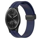 For Garmin Vivomove Sport 20mm Solid Color Magnetic Clasp Silicone Watch Band(Midnight Blue) - 1