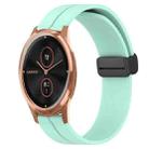 For Garminmove Luxe 20mm Solid Color Magnetic Clasp Silicone Watch Band(Teal) - 1