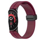 For Samsung Galaxy Watch 42mm 20mm Solid Color Magnetic Clasp Silicone Watch Band(Wine Red) - 1