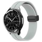 For Samsung Gear S3 Classic 22mm Solid Color Magnetic Clasp Silicone Watch Band(Grey) - 1