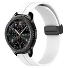 For Samsung Gear S3 Frontier 22mm Solid Color Magnetic Clasp Silicone Watch Band(White) - 1