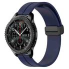 For Samsung Gear S3 Frontier 22mm Solid Color Magnetic Clasp Silicone Watch Band(Midnight Blue) - 1