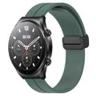 For Xiaomi MI Watch S1 Pro 22mm Solid Color Magnetic Clasp Silicone Watch Band(Olive Green) - 1