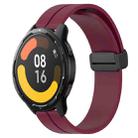 For Xiaomi MI Watch Color 2 22mm Solid Color Magnetic Clasp Silicone Watch Band(Wine Red) - 1