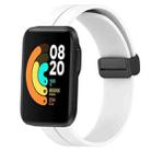 For Xiaomi MI Watch Sport 22mm Solid Color Magnetic Clasp Silicone Watch Band(White) - 1