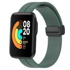 For Xiaomi MI Watch Sport 22mm Solid Color Magnetic Clasp Silicone Watch Band(Olive Green) - 1
