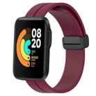 For Xiaomi MI Watch Sport 22mm Solid Color Magnetic Clasp Silicone Watch Band(Wine Red) - 1