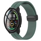 For Xiaomi MI Watch Color 22mm Solid Color Magnetic Clasp Silicone Watch Band(Olive Green) - 1