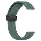 For Xiaomi MI Watch Color 22mm Solid Color Magnetic Clasp Silicone Watch Band(Olive Green) - 2