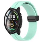 For Xiaomi MI Watch Color 22mm Solid Color Magnetic Clasp Silicone Watch Band(Teal) - 1
