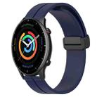 For Amazfit GTR 2 22mm Solid Color Magnetic Clasp Silicone Watch Band(Midnight Blue) - 1