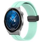For Huawei Watch GT3 Pro 46mm 22mm Solid Color Magnetic Clasp Silicone Watch Band(Teal) - 1