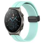 For Huawei GT2 Pro 22mm Solid Color Magnetic Clasp Silicone Watch Band(Teal) - 1