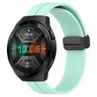 For Huawei Watch GT 2E 22mm Solid Color Magnetic Clasp Silicone Watch Band(Teal) - 1