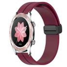 For Honor Watch Dream 22mm Solid Color Magnetic Clasp Silicone Watch Band(Wine Red) - 1