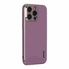 For iPhone 14 Pro ENKAY Hat-Prince Precise Hole Electroplated TPU Shockproof Phone Case(Purple) - 1