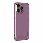 For iPhone 14 Pro Max ENKAY Hat-Prince Precise Hole Electroplated TPU Shockproof Phone Case(Purple) - 1