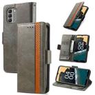 For Nokia G400 CaseNeoSplicing Dual Magnetic Buckle Leather Phone Case(Gray) - 1