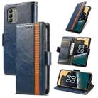 For Nokia G400 CaseNeoSplicing Dual Magnetic Buckle Leather Phone Case(Blue) - 1