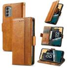 For Nokia G400 CaseNeoSplicing Dual Magnetic Buckle Leather Phone Case(Khaki) - 1