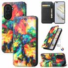 For Huawei Nova 10 Pro CaseNeo Colorful Magnetic Leather Phone Case(Colorful Cloud) - 1