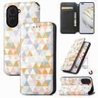 For Huawei Nova 10 Pro CaseNeo Colorful Magnetic Leather Phone Case(Rhombus) - 1