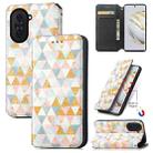 For Huawei Nova 10 CaseNeo Colorful Magnetic Leather Phone Case(Rhombus) - 1