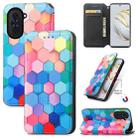 For Huawei Nova 10 CaseNeo Colorful Magnetic Leather Phone Case(Colorful Cube) - 1