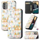 For Nokia G400 CaseNeo Colorful Magnetic Leather Phone Case(Rhombus) - 1