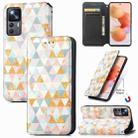 For Xiaomi 12T / 12T Pro / Redmi K50 Ultra CaseNeo Colorful Magnetic Leather Phone Case(Rhombus) - 1