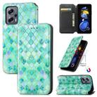 For  Xiaomi Redmi Note 11T CaseNeo Colorful Magnetic Leather Phone Case(Emerald) - 1