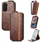 For Huawei Nova 10 Zipper Wallet Vertical Flip Leather Phone Case(Brown) - 1