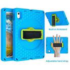 For iPad 10th Gen 10.9 2022 360 Rotation Stand EVA Hard PC Tablet Case with Strap(Blue+Green) - 1