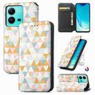 For vivo V25 CaseNeo Colorful Magnetic Leather Phone Case(Rhombus) - 1