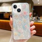 For iPhone 14 Fresh Small Floral Epoxy TPU Phone Case(D03 Floral Pink) - 1