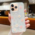 For iPhone 11 Pro Max Fresh Small Floral Epoxy TPU Phone Case(D02 Hand-painted Flower) - 1