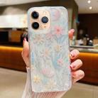 For iPhone 11 Pro Max Fresh Small Floral Epoxy TPU Phone Case(D03) - 1