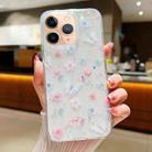 For iPhone 11 Pro Max Fresh Small Floral Epoxy TPU Phone Case(D06) - 1