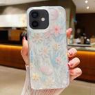 For iPhone 11 Fresh Small Floral Epoxy TPU Phone Case(D03 Floral Pink) - 1