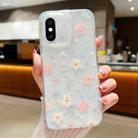 For iPhone XS Max Fresh Small Floral Epoxy TPU Phone Case(D02 Hand-painted Flower) - 1